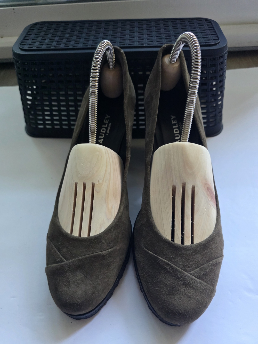 Zapatos de Tacón Audley London Ante Marrón